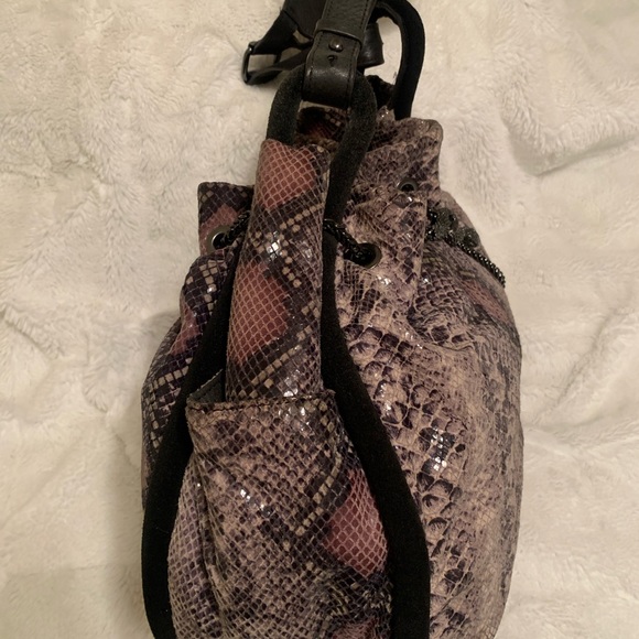 Aimee Kestenberg Python Leather Multicolored Handbag - Picture 5 of 8
